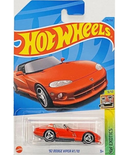 Hot Wheels Carro 92 Dodge Viper Rt/10 + Obsequio