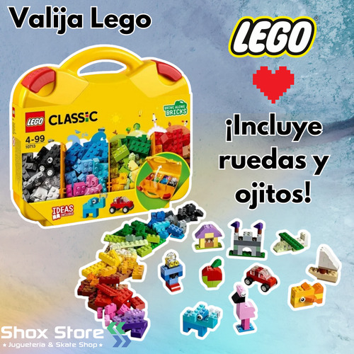 Valija Lego Clasica Creativa 213 Piezas Construccion Bloques