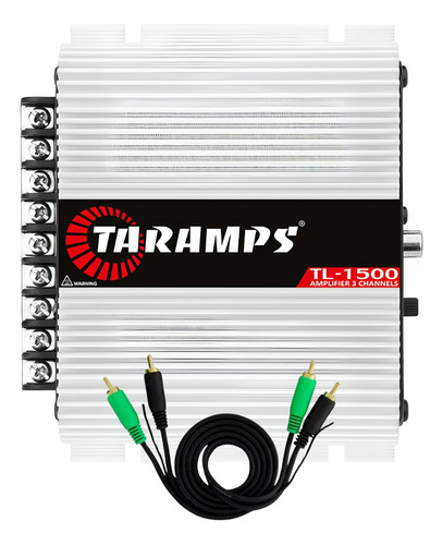 Módulo Amplificador Taramps Tl1500 Class D Com Cabo Rca 5m