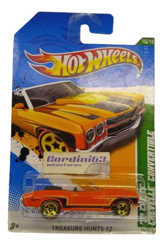 Hot Wheels '70 Chevy Chevelle Convertible - T-hunt