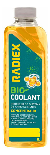 Aditivo Radiador Bio Coolant 1l Amarelo Pronto Uso Radiex