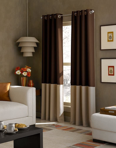 Cortinas Kendall Con Ojales De Bloque De Color