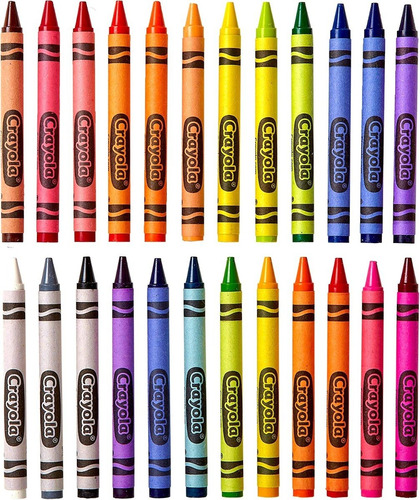 Crayones Marca Crayola 24 Unidades Surtido Oferta Colegio