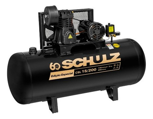 Compressor De Ar Schulz Csl15/200lts 3 Hp Monofásico