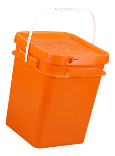 Cubo Cuadrado Con Asa Y Tapa Cubo 13l 25,5x25,5x31,1cm