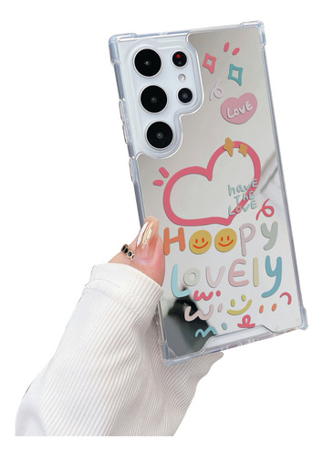 Funda Case Para Samsung Uso Rudo Con Espejo Con Corazón