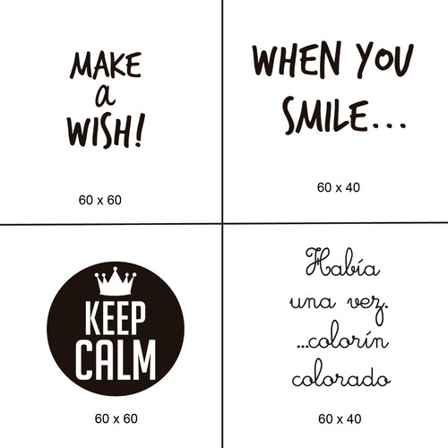 Imagen 9 de 10 de Vinilos Decorativos De Pared - Frases Palabras