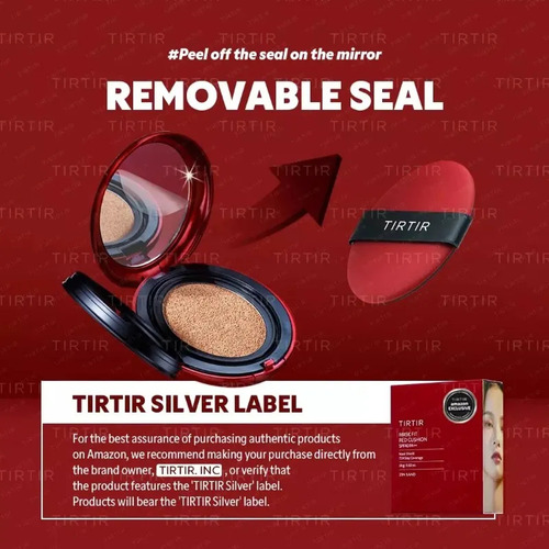 Cx2 Tirtir Mask Red Cushion Foundation Maquiagem Coreana