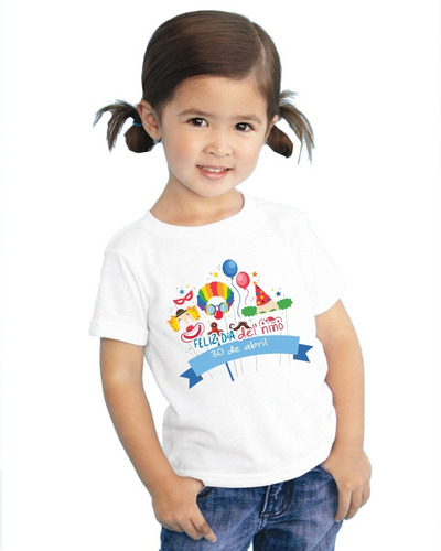 Playera Día Del Niño Y Niña Diseño 08 Día Festivo Beloma