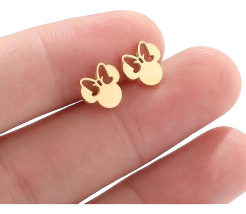 C Aros Importados Minnie Mouse De Acero Quirúrgico