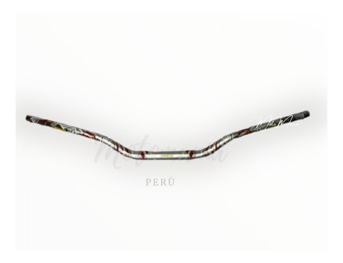 Imagen 2 de 3 de Timon Para Moto Gco Fat Bar Tribal Plata
