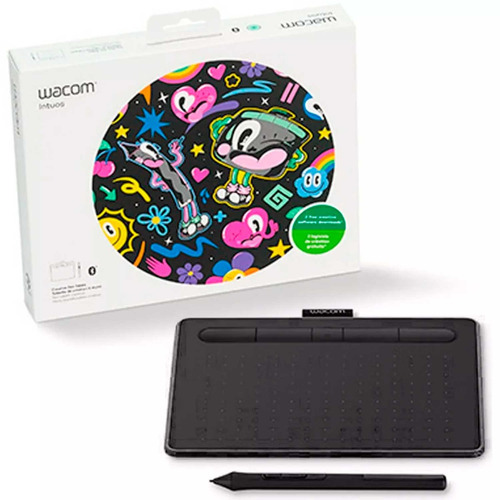 Tableta Digitalizadora Wacom Intuos Bluetooth 4k Pen Negro