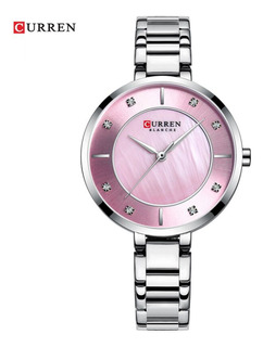 Reloj Para Mujer Curren Curren Blanche Krec6119 Plateado