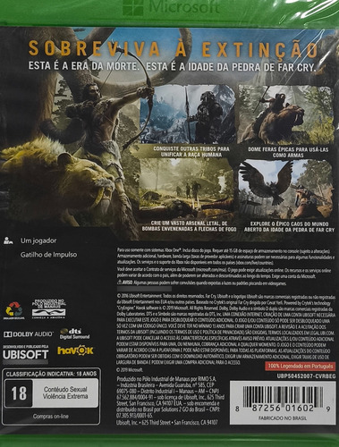Farcry Primal Xbox One Novo Lacrado