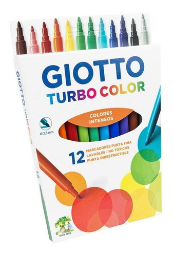 Marcadores Giotto Turbo Color 12 Colores