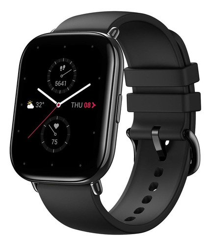 Smartwatch Amazfit Flagship Zepp E Square 1.65" caixa de  aço inoxidável  onyx black, pulseira  onyx black A1958