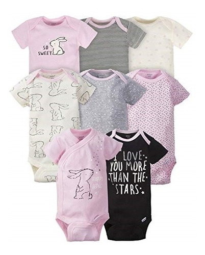 Ropa Para Bebe Bodys Unisex Paquete De 8 Talla 3-6 Meses