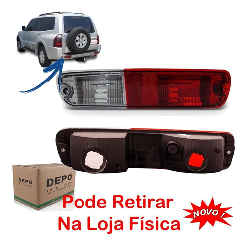 Imagem 2 de 6 de Par Lanterna Parachoque Pajero Full 2003 2004 2005 2006 2007