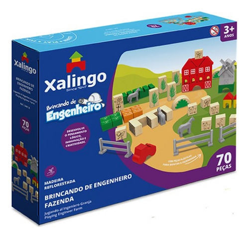 Jugando Farm Engineer 70 Pieces de Xalingo