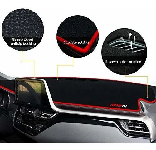Protector De Tablero Para Toyota Chr Ch-r 2017-2020, Rojo