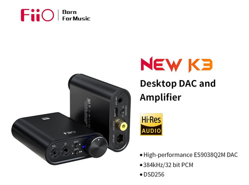Fiio Newk3 Amplificador De Auriculares 384khz/32bit Mmg