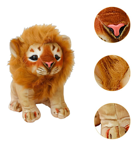 Animal De Peluche, Juguete De Peluche Suave, León, 35cm