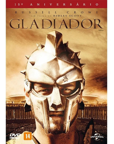 Dvd Gladiador - Russell Crowe, Ridley Scott - Lacrado Novo