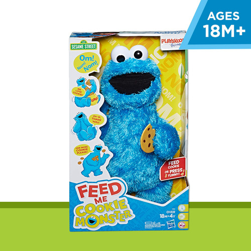 Brinquedo De Pelúcia Sesame Street Feed Me Cookie Monster 33