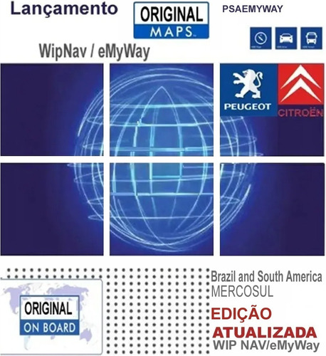 Atualização Original Gps Mapas + Rad Emyway Citroen Ds4 Ds3