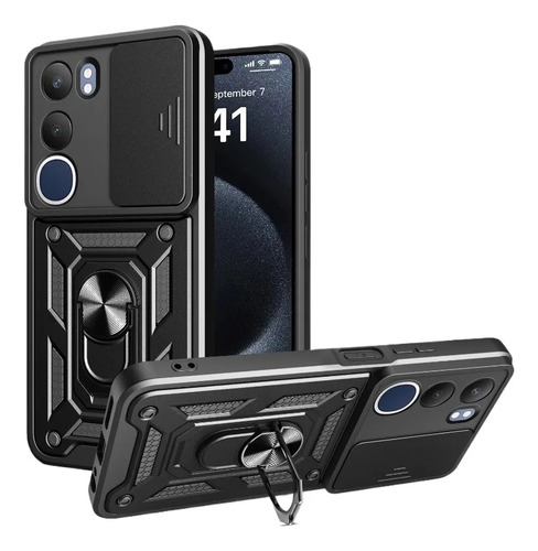Funda Vivo Y19s Protector Carcasa Uso Rudo Reforzado Anillo