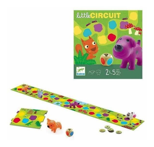 Juego Little Circuit Carrera Animales Djeco Cadaques Kids