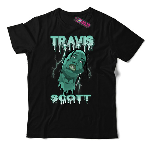 Remera Travis Scott Rap 5 Dtg Premium