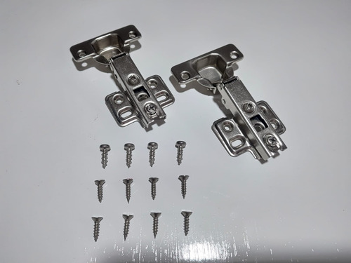 5 Pares Bisagra Bidimensional 110° Codo 0 De 32mm Niquel