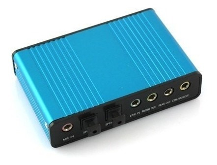 Imagem 2 de 4 de Placa De Som Usb Externa 5.1 6 Canais Spdif Notebook Pc Mac