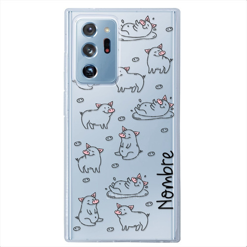 Funda Para Galaxy Cerditos Personalizada Nombre