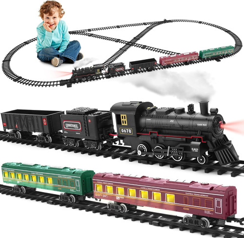 Rogalaly Juego De Tren Para Niños, Tren De Locomotora