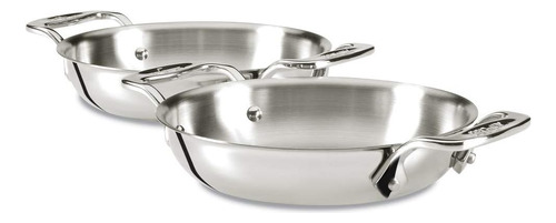 All-clad E849b264 Gratinados De Acero Inoxidable, Plateado, 