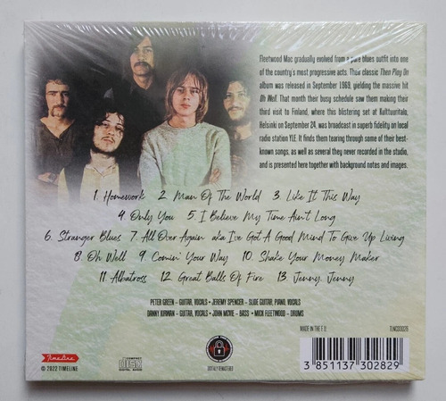 Peter Green Fleetwood Mac Live Helsinki 1969 Digipack Cd Edição Limitada