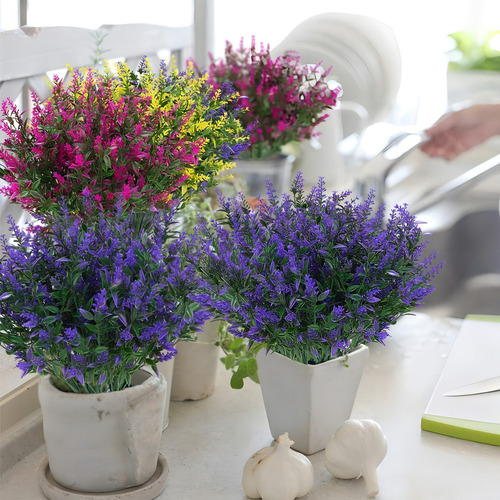10 Pacotes De Flores Artificiais De Lavanda, Para Decoração