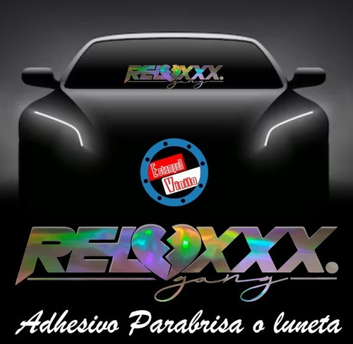 Sticker Adhesivo Relaxxx Holografico Para Luneta O Parabrisa