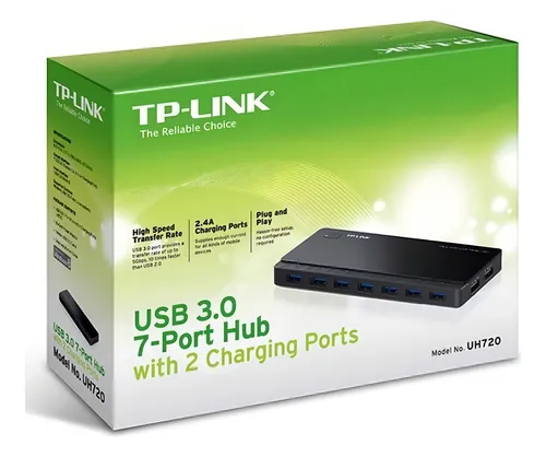 Hub 3.0 Tp-link Uh720 Usb 7 Puertos 3.0 + 2 Carga Rapida