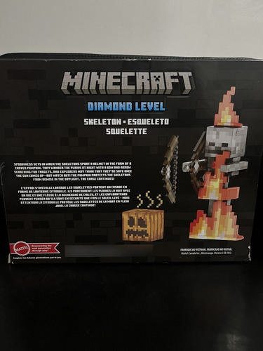 Minecraft Figura Diamond Level Esqueleto Nuevo De Colección (Usado)