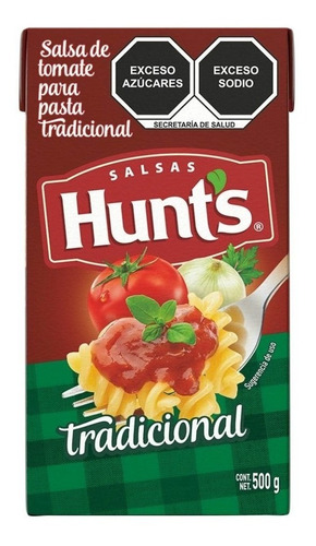 Salsa De Tomate Para Pasta Hunts Tradicional 500 Gr