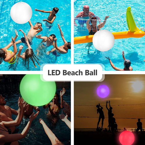 Bola De Luz Led Colorida Con Control Remoto, 2 Piezas
