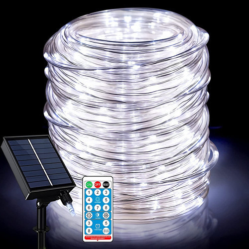 Luces Solares De Cuerda Para Exteriores, 66 Pies Y 200 Led,