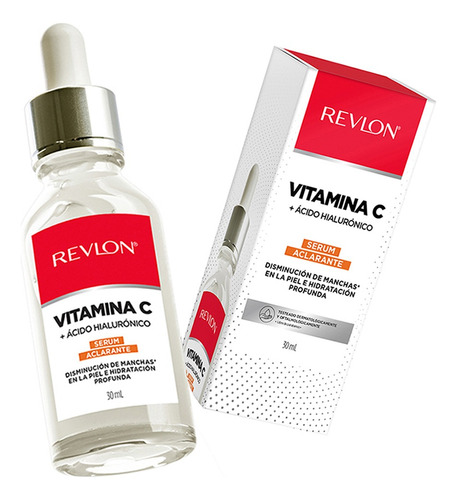 Serum Vitamina C 1% Revlon+acido Hialuronico Aclarante 30ml Momento de aplicación Día/Noche Tipo de piel Todo tipo de piel