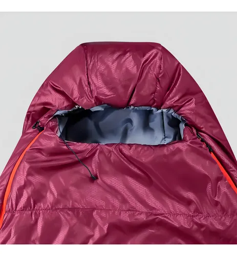 Saco de dormir Trek 500, 5 grados C, Forclaz, color burdeos G