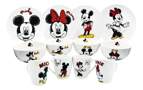 Vajilla de Bambú Fun Kids Disney Mickey Mouse 12 pzas a precio de socio