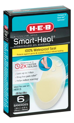 Curitas De Gel Con Hidrocoloide Impermeables 34x54mm H-e-b