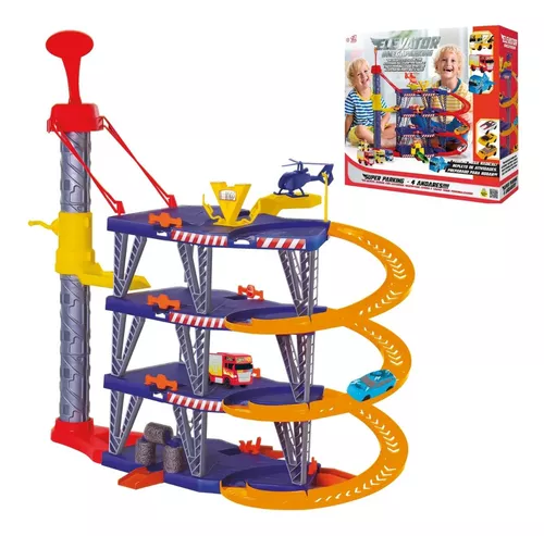 Pista Volcano Garage Tower - 4 Estações - 1305 - Samba Toys - Real